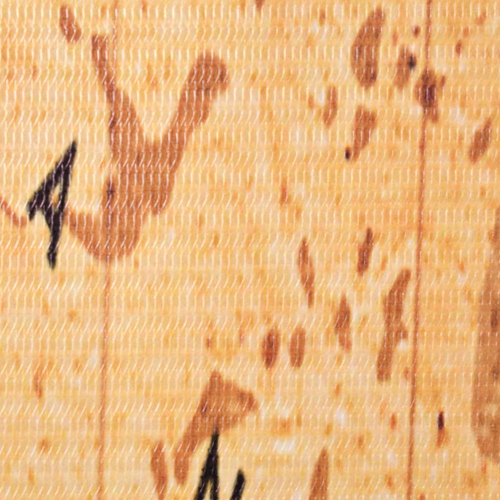 vidaXL Διαχωριστικό Δωματίου Πτυσσόμενο Χάρτης Κίτρινο 160 x 170 εκ.