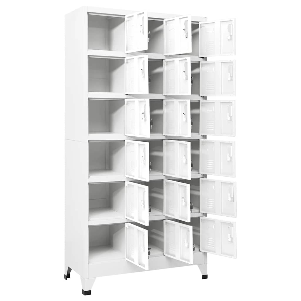 vidaXL Φοριαμός 90 x 40 x 180 εκ. Μεταλλικός με 18 Τμήματα