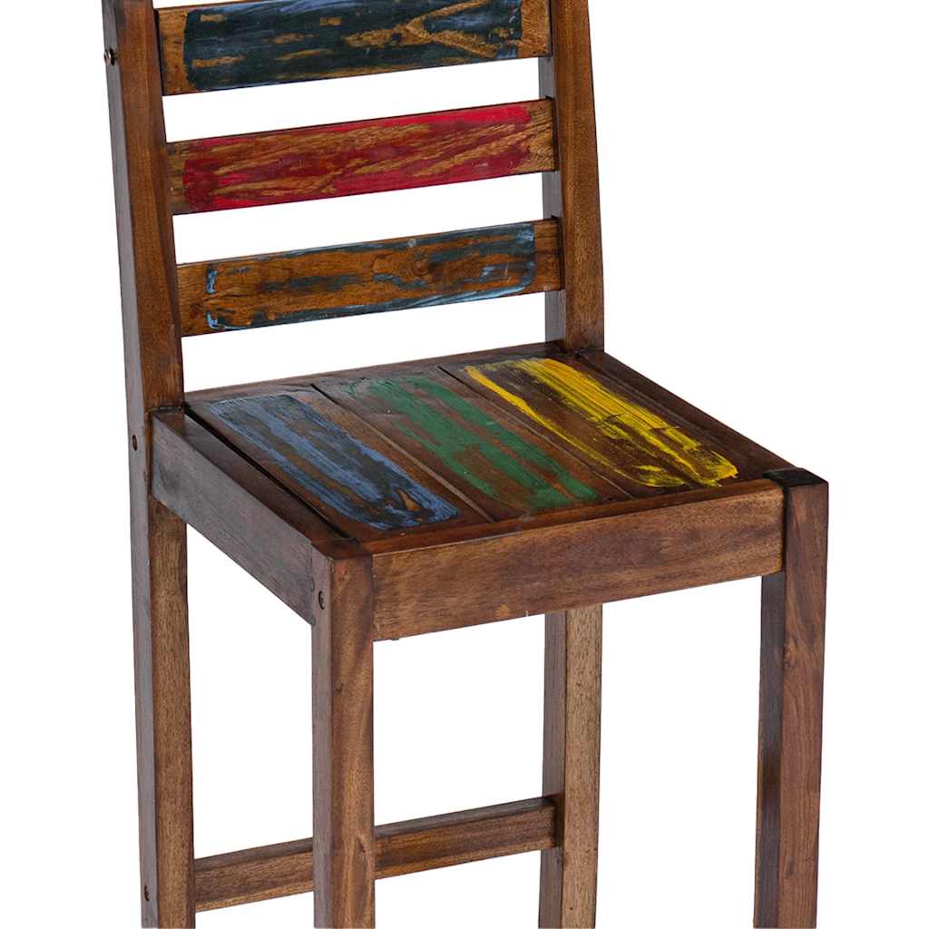 vidaXL Σκαμπό Μπαρ 2 τεμ. από Μασίφ Ανακυκλωμένο Ξύλο