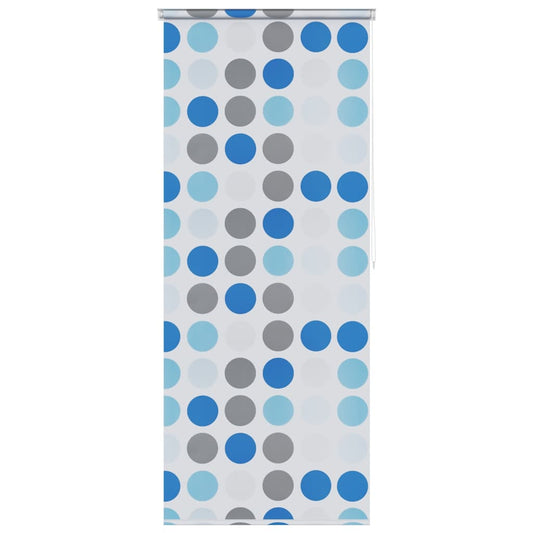 vidaXL Κουρτίνα Μπάνιου Ρολό Σχέδιο Κύκλοι 80 x 240 εκ.