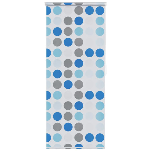vidaXL Κουρτίνα Μπάνιου Ρολό Σχέδιο Κύκλοι 120 x 240 εκ.