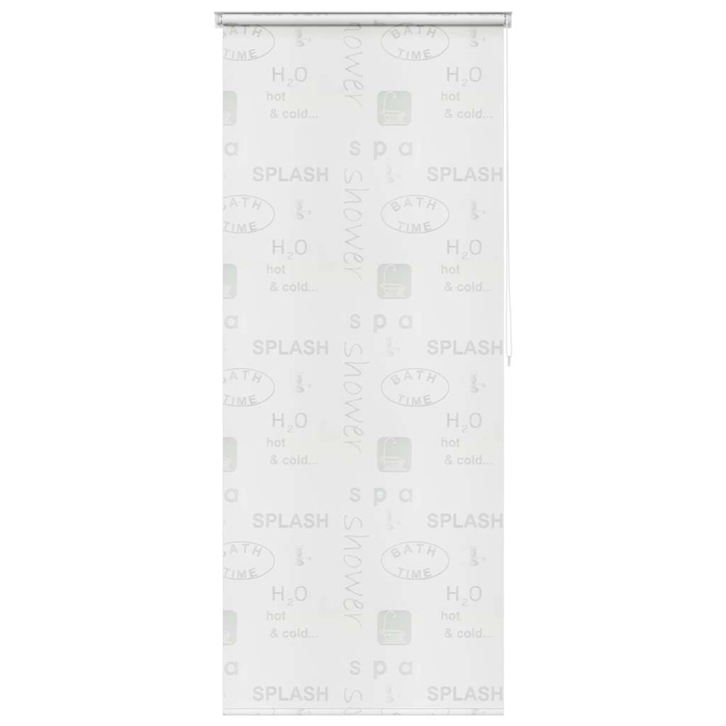 vidaXL Κουρτίνα Μπάνιου Ρολό Σχέδιο Πιτσιλιά 80 x 240 εκ.