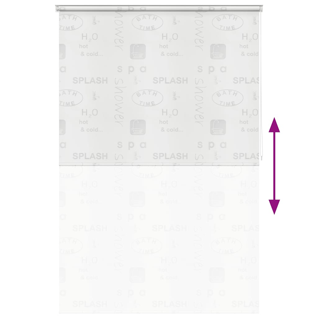 vidaXL Κουρτίνα Μπάνιου Ρολό Σχέδιο Πιτσιλιά 160 x 240 εκ.