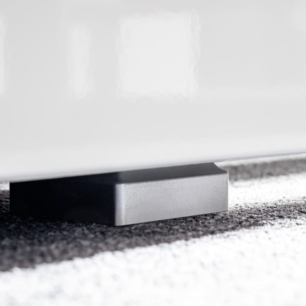 vidaXL Σύνθετο Τηλεόρασης 5 τεμ. Γυαλιστερό Λευκό με Φωτισμό LED