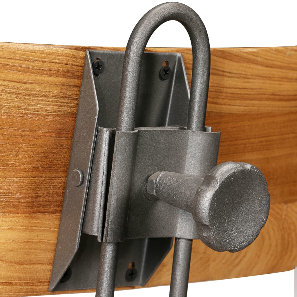 vidaXL Σκαμπό Μπαρ 2 τεμ. από Μασίφ Ανακυκλωμένο Ξύλο Teak