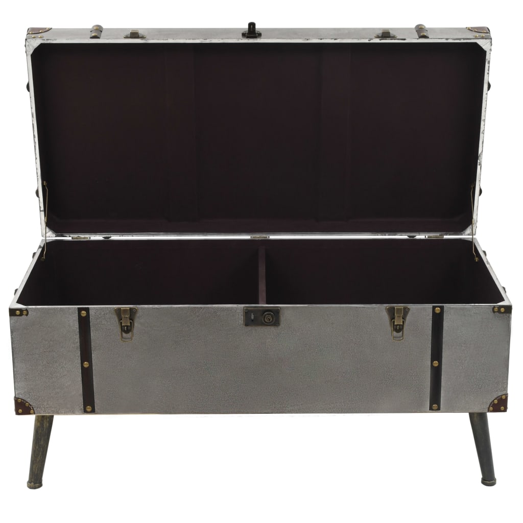 vidaXL Τραπεζάκι Σαλονιού 102 x 51 x 47,5 εκ. από MDF και Αλουμίνιο