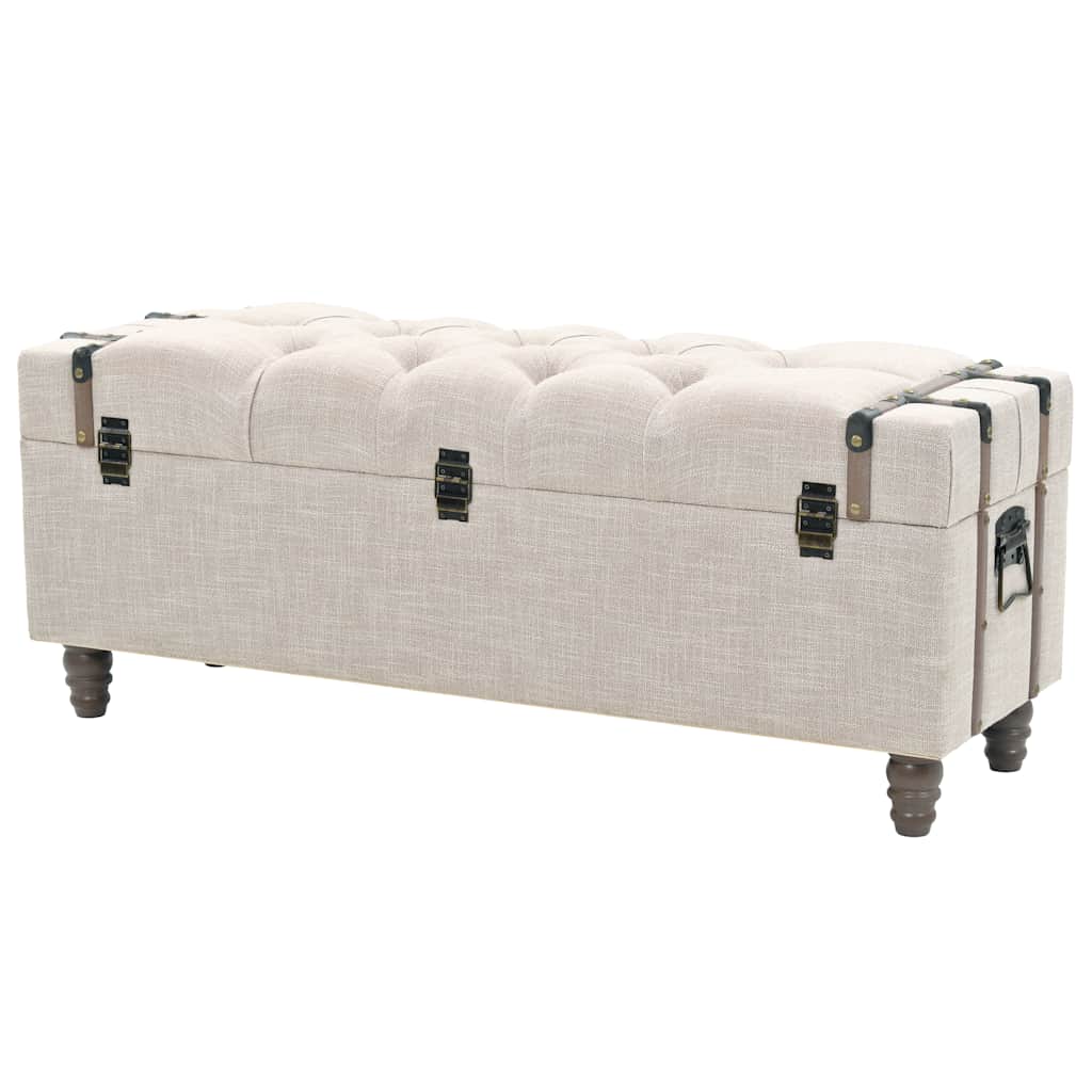 vidaXL Σετ Πάγκων Αποθήκευσης 3 τεμ. 112x37x45 εκ. Μασίφ Ξύλο / Ατσάλι