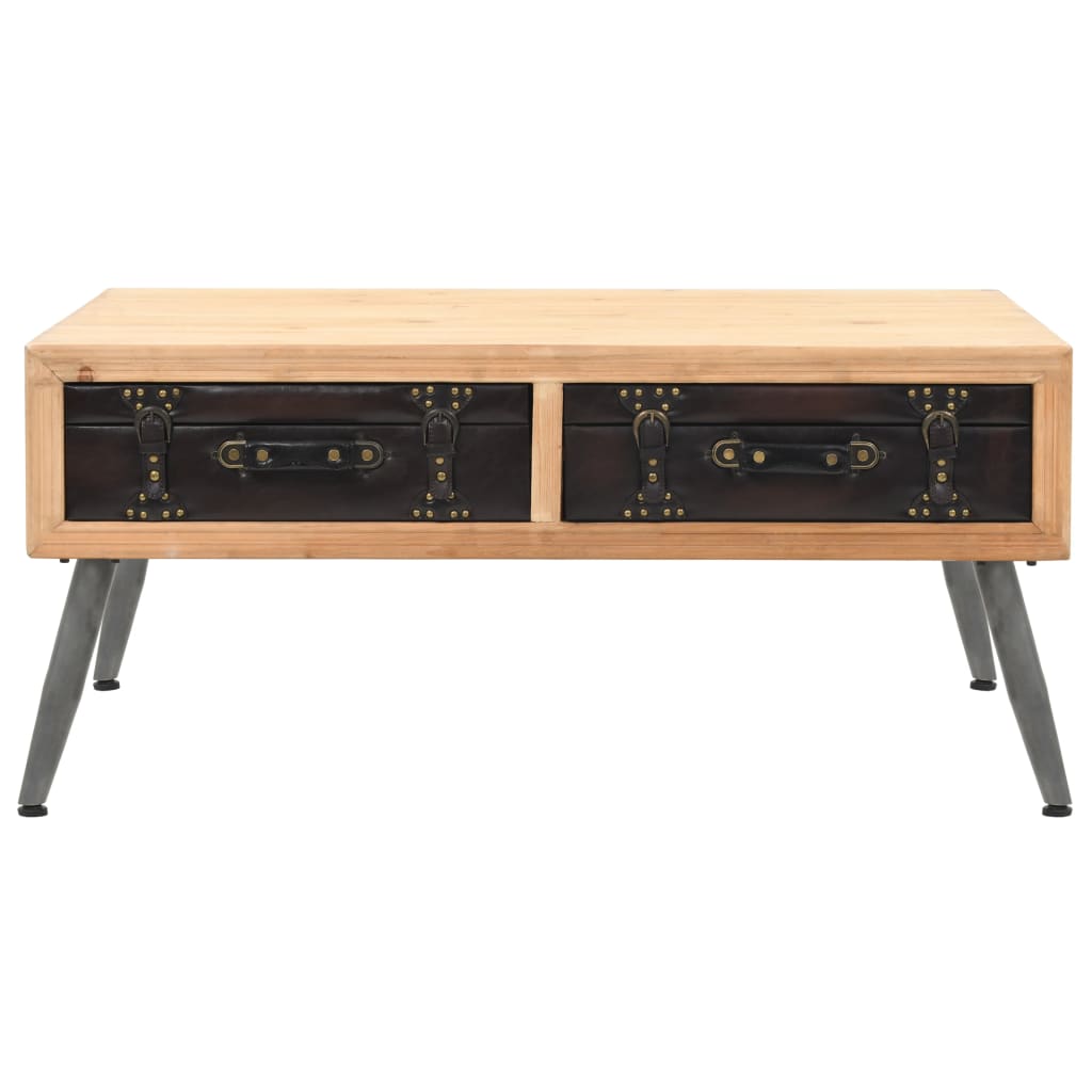 vidaXL Τραπεζάκι Σαλονιού 115 x 55 x 50 εκ. από Μασίφ Ξύλο Ελάτης