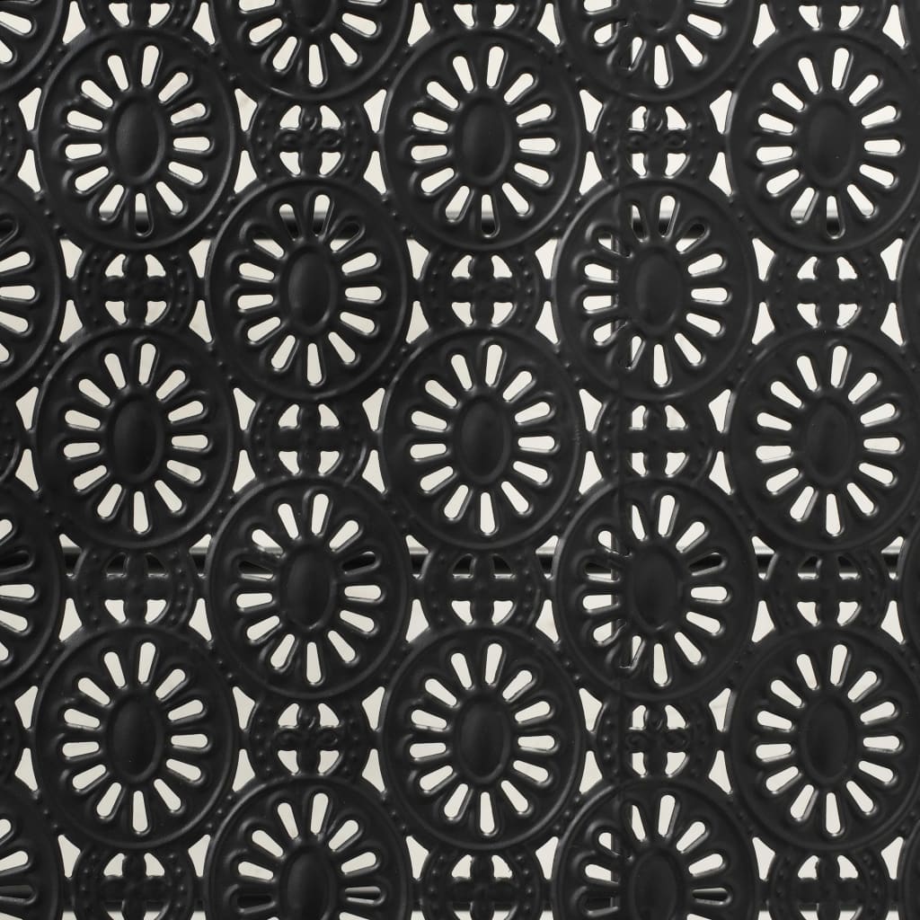 vidaXL Τραπέζι Σαλονιού Πτυσσόμενο Vintage Μαύρο 100x50x45 εκ. Μέταλλο