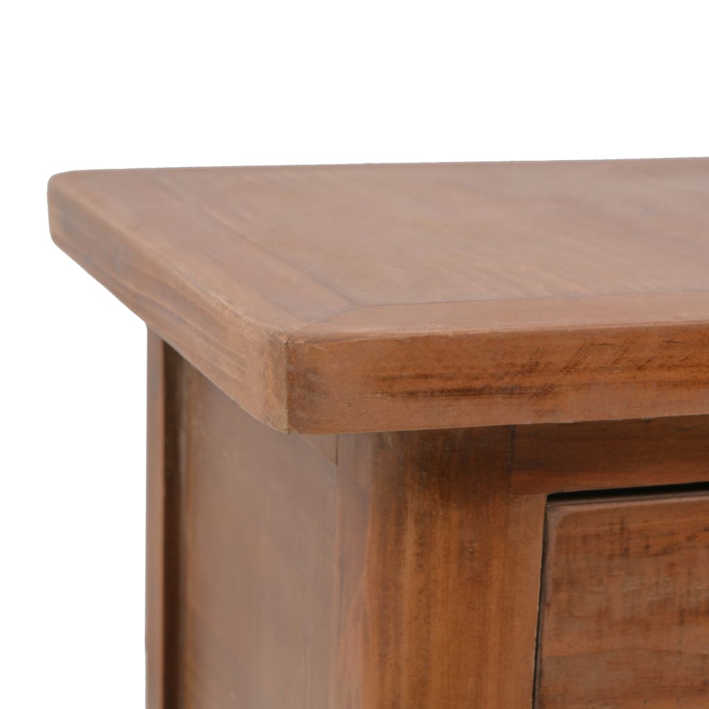 vidaXL Κομοδίνο Καφέ 40 x 29 x 68 εκ. από Μασίφ Ξύλο Ελάτης