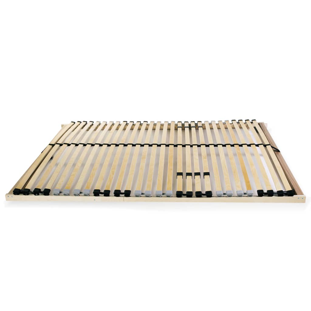 vidaXL Τελάρο Κρεβατιού με 28 Σανίδες & 7 Ζώνες 120 x 200 εκ.