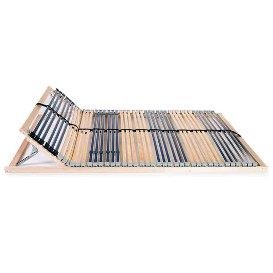 vidaXL Τελάρο Κρεβατιού με 42 Σανίδες & 7 Ζώνες 120 x 200 εκ.