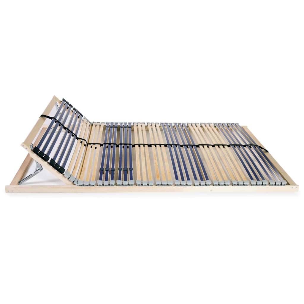 vidaXL Τελάρο Κρεβατιού με 42 Σανίδες & 7 Ζώνες 120 x 200 εκ.
