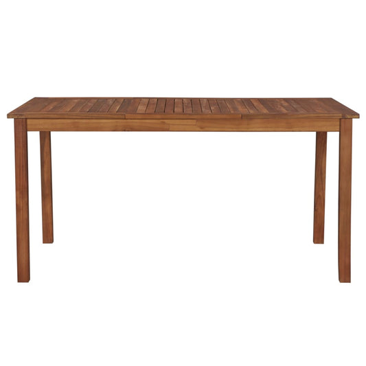 vidaXL Τραπέζι Κήπου 150 x 90 x 74 εκ. από Μασίφ Ξύλο Ακακίας