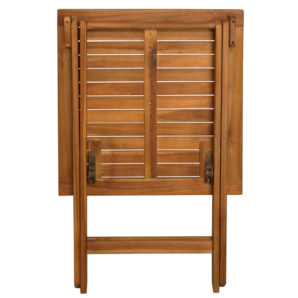 vidaXL Σετ Επίπλων Bistro Πτυσσόμενο 3 τεμ. Ξύλο Ακακίας με Μαξιλάρια