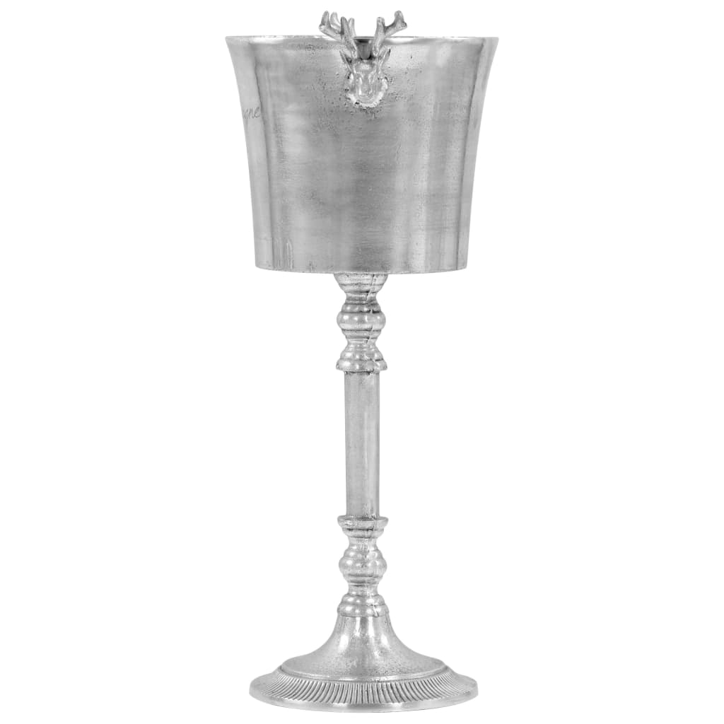 vidaXL Σαμπανιέρα Ασημί 39 x 29 x 71 εκ. από Ατόφιο Αλουμίνιο