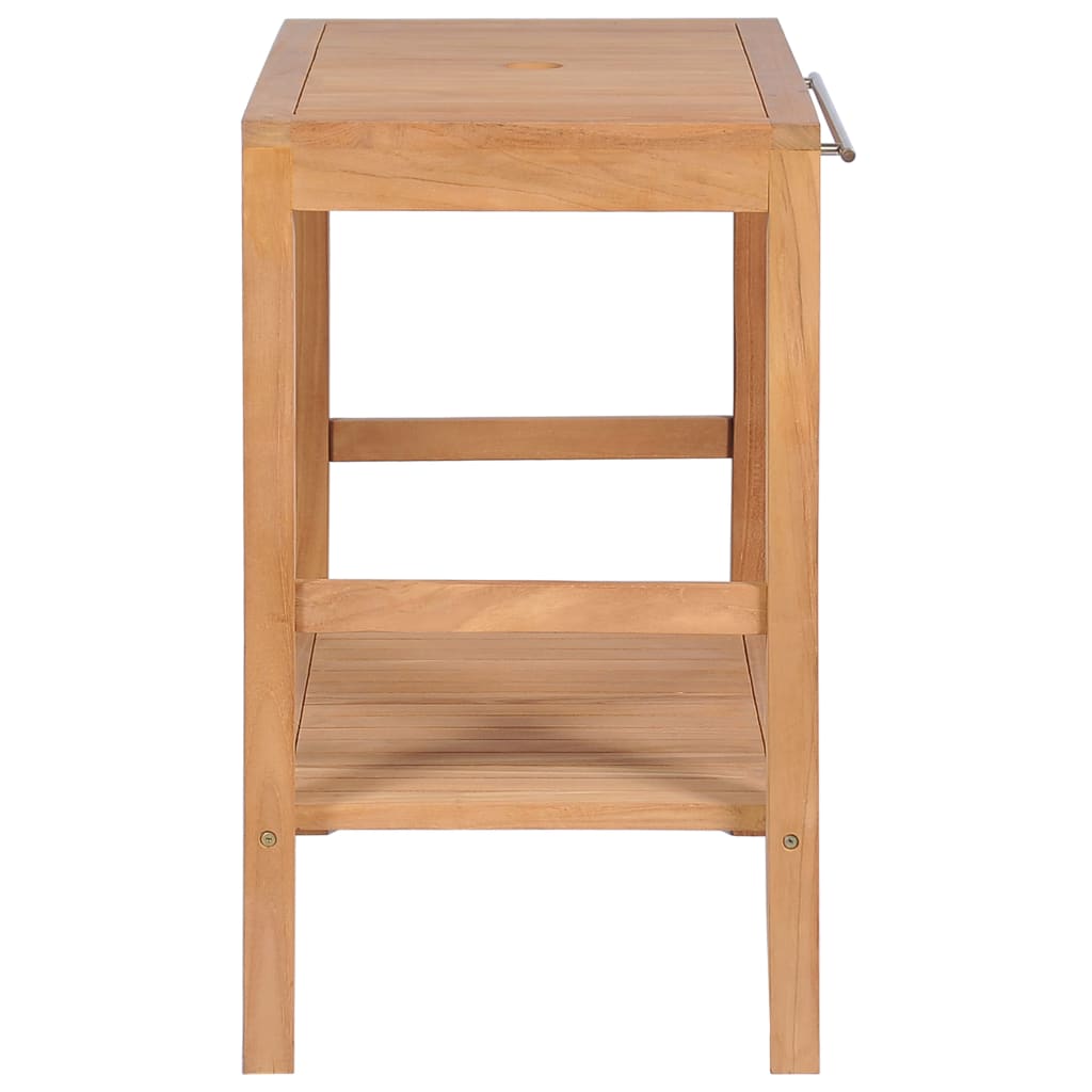 vidaXL Έπιπλο Μπάνιου 74 x 45 x 75 εκ. από Μασίφ Ξύλο Teak