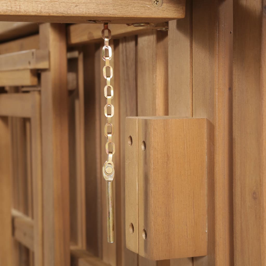 vidaXL Ξαπλώστρα Πτυσσόμενη από Μασίφ Ξύλο Ακακίας