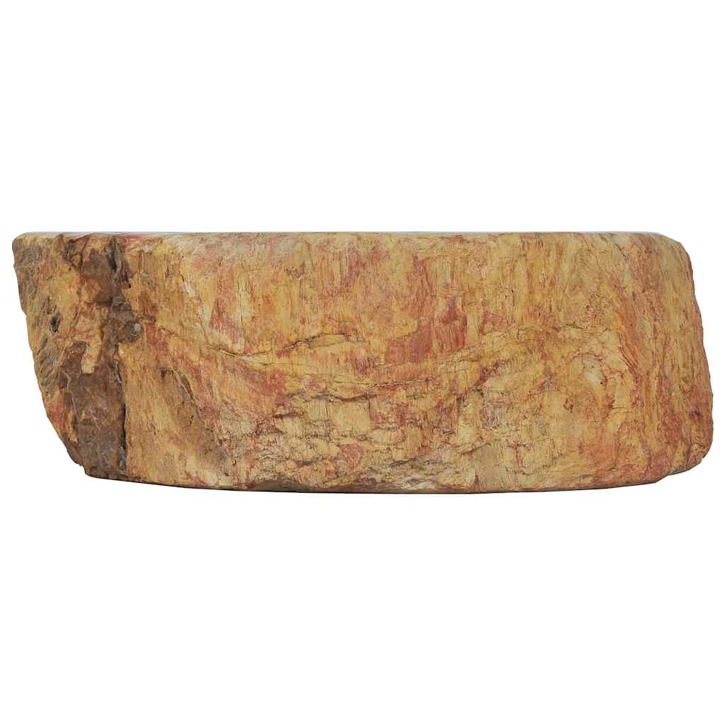 vidaXL Νιπτήρας Απολίθωμα Κρεμ 45 x 35 x 15 εκ. Πέτρινος