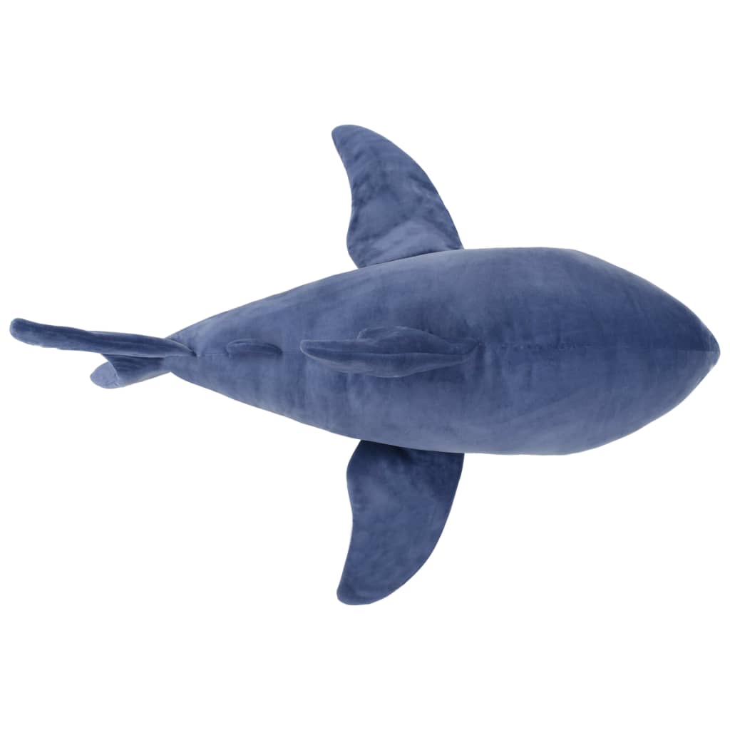 vidaXL Λούτρινο Παιχνίδι Αγκαλιάς White Shark Μπλε και Λευκό