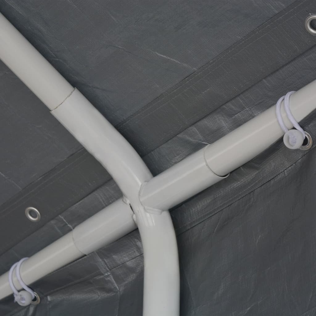 vidaXL Τέντα Εκδηλώσεων Γκρι 6 x 12 μ. από Πολυαιθυλένιο