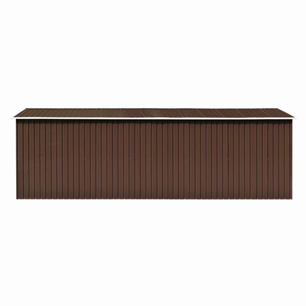 vidaXL Αποθήκη Κήπου Πράσινη 257 x 580 x 181 εκ. από Μέταλλο