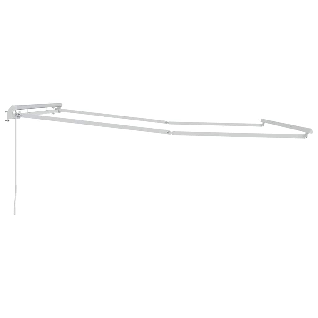 vidaXL Αντιανεμικό Λευκό 4 x 3 μ Μέταλλο