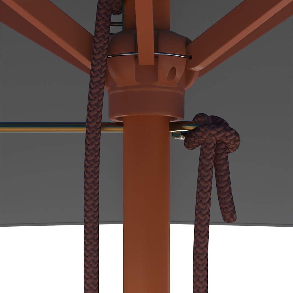 vidaXL Ομπρέλα Κήπου Ανθρακί 150 x 200 εκ. με Ξύλινο Ιστό