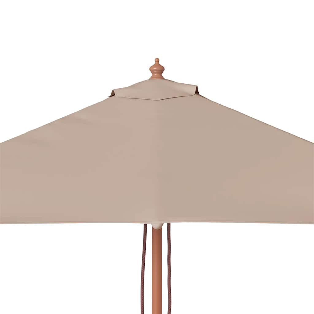 vidaXL Ομπρέλα Κήπου Χρώμα Taupe 150 x 200 εκ. με Ξύλινο Ιστό