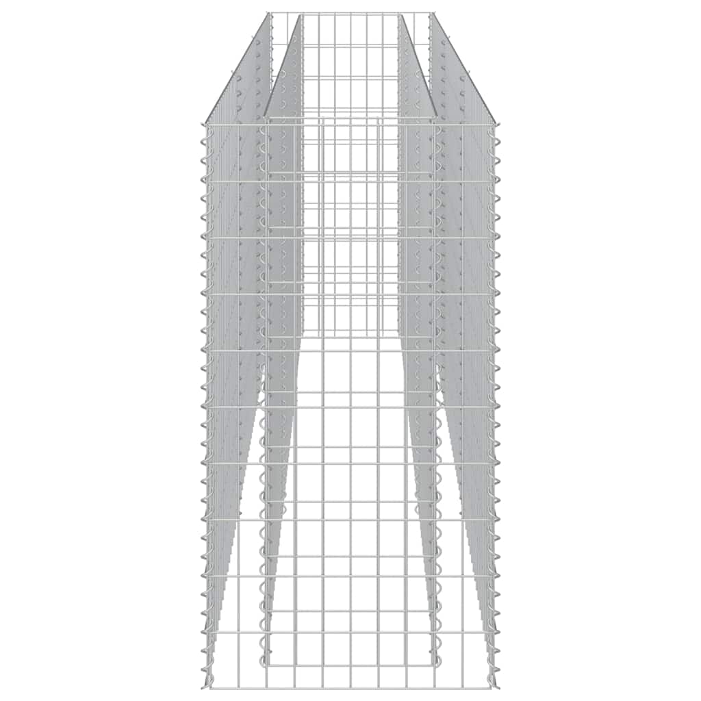 vidaXL Συρματοκιβώτιο-Γλάστρα Υπερυψωμένη 270x50x100 εκ. Γαλβ. Χάλυβας