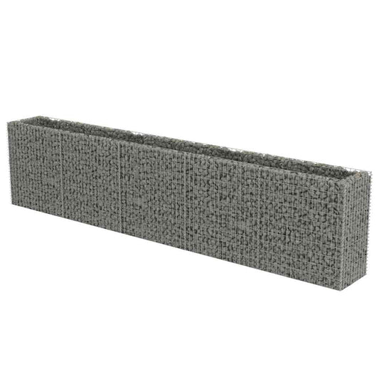vidaXL Συρματοκιβώτιο-Γλάστρα Υπερυψωμένη 450x50x100 εκ. Γαλβ. Χάλυβας