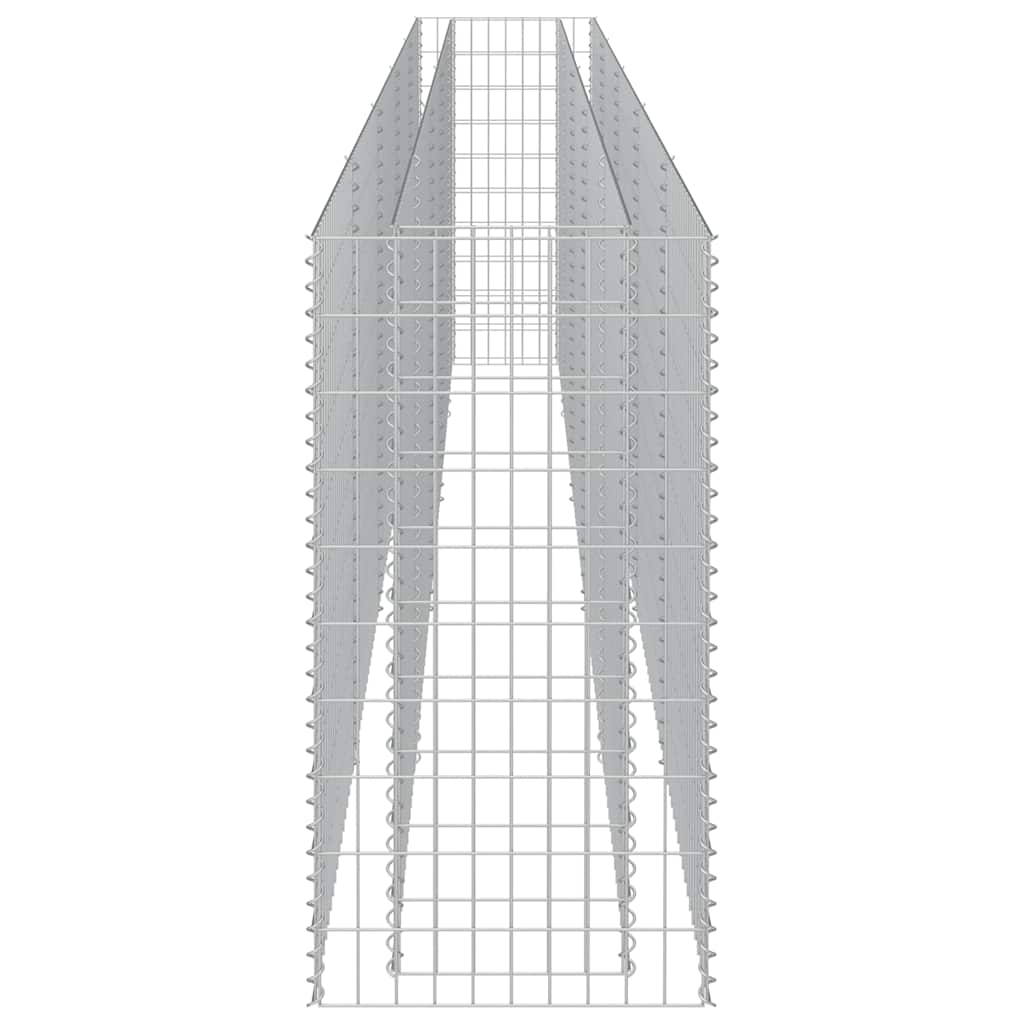 vidaXL Συρματοκιβώτιο-Γλάστρα Υπερυψωμένη 450x50x100 εκ. Γαλβ. Χάλυβας