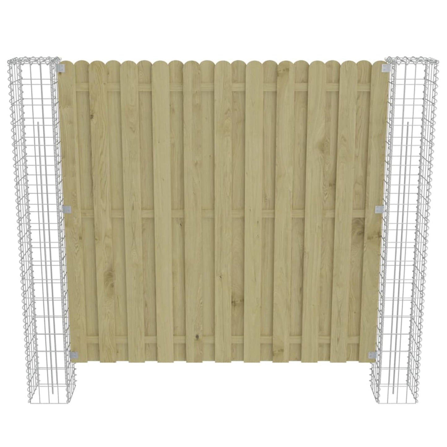 vidaXL Στύλος Περιφράξεων 2 pcs Ασημί 20 x 20 x 190 εκ. Μέταλλο