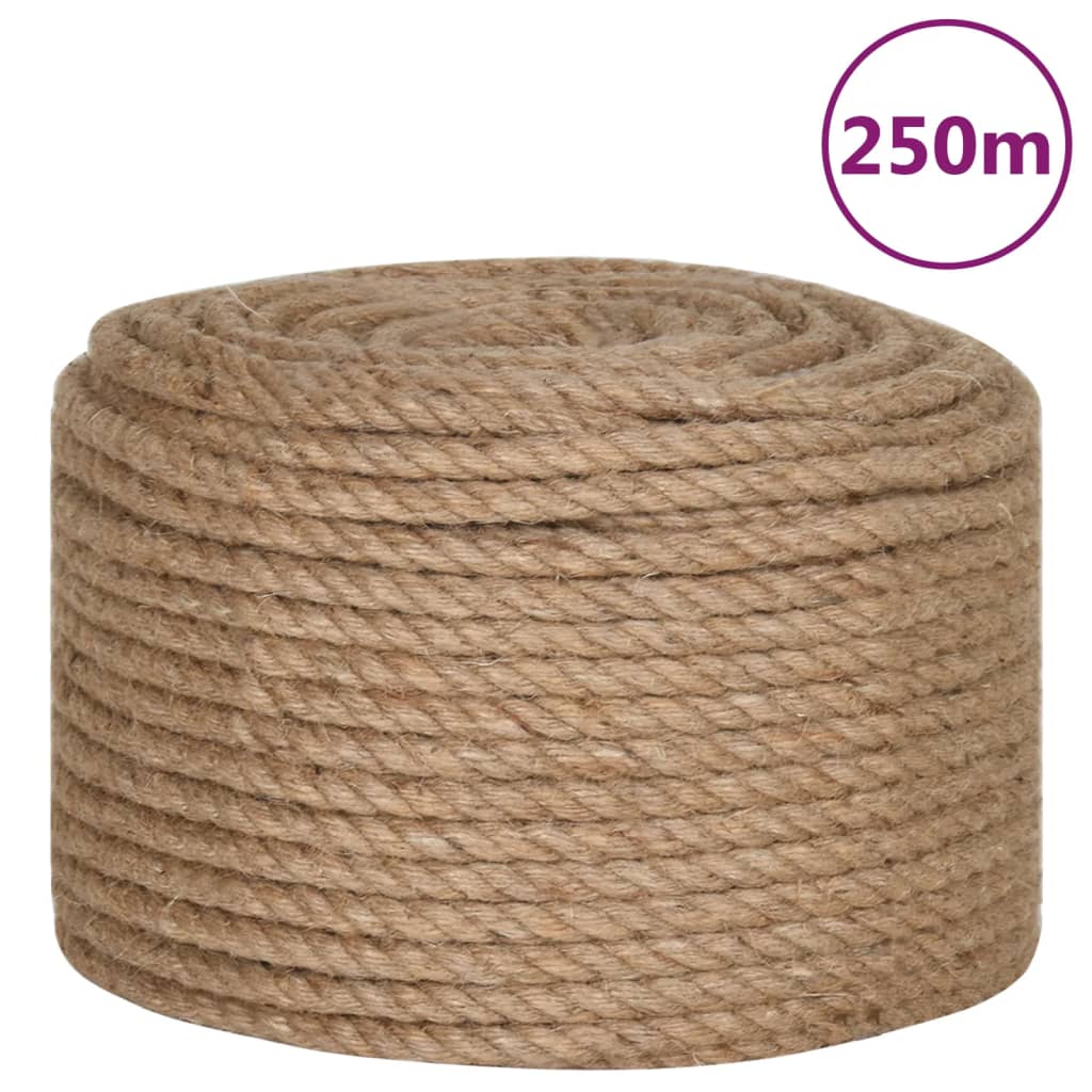 vidaXL Σχοινί 12 χιλ. / 250 μ. από 100% Γιούτα