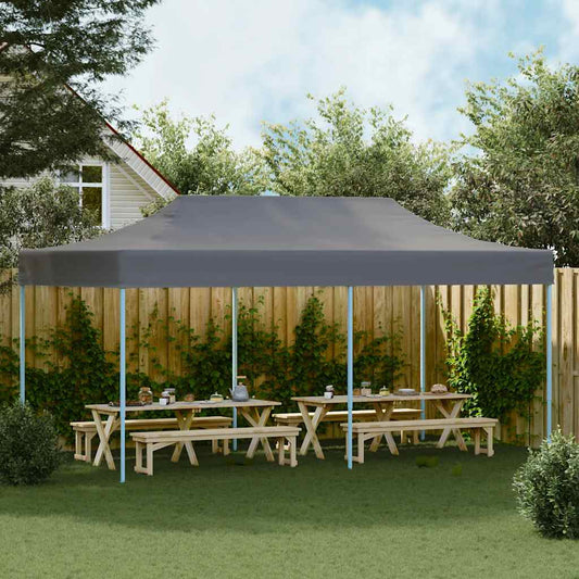 vidaXL Τέντα Εκδηλώσεων Πτυσσόμενη Pop-Up Ανθρακί 3 x 6 μ.