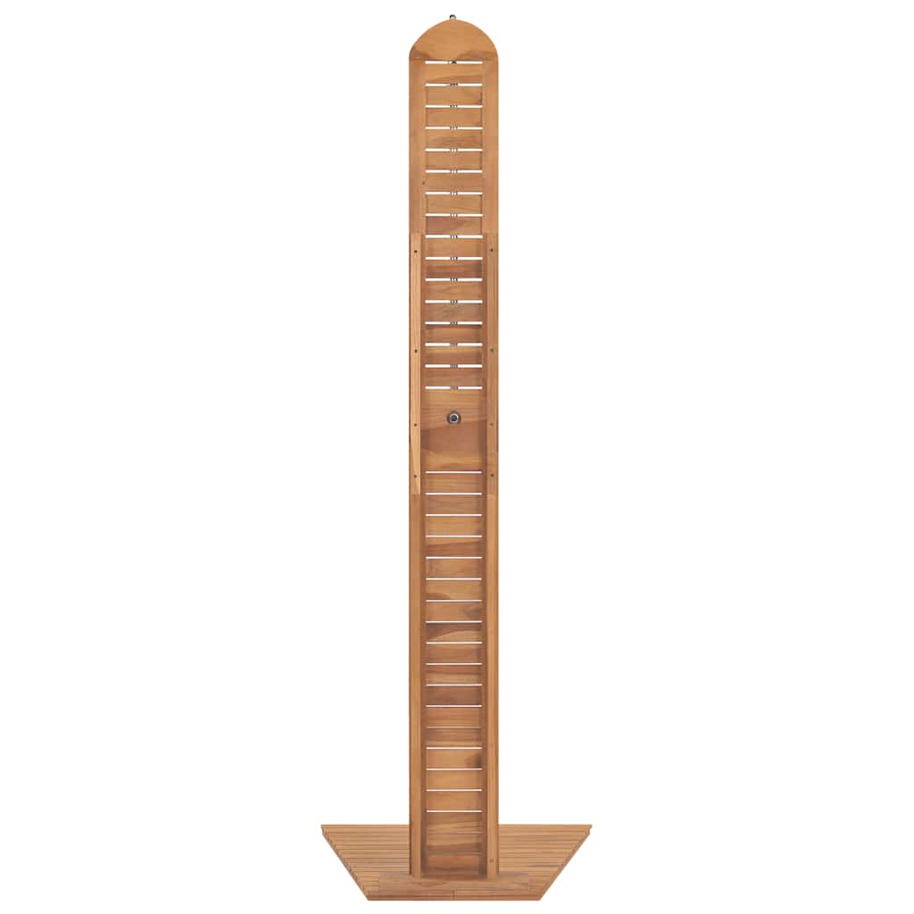 vidaXL Ντουζιέρα Κήπου 70 x 75 x 204 εκ. από Μασίφ Ξύλο Teak