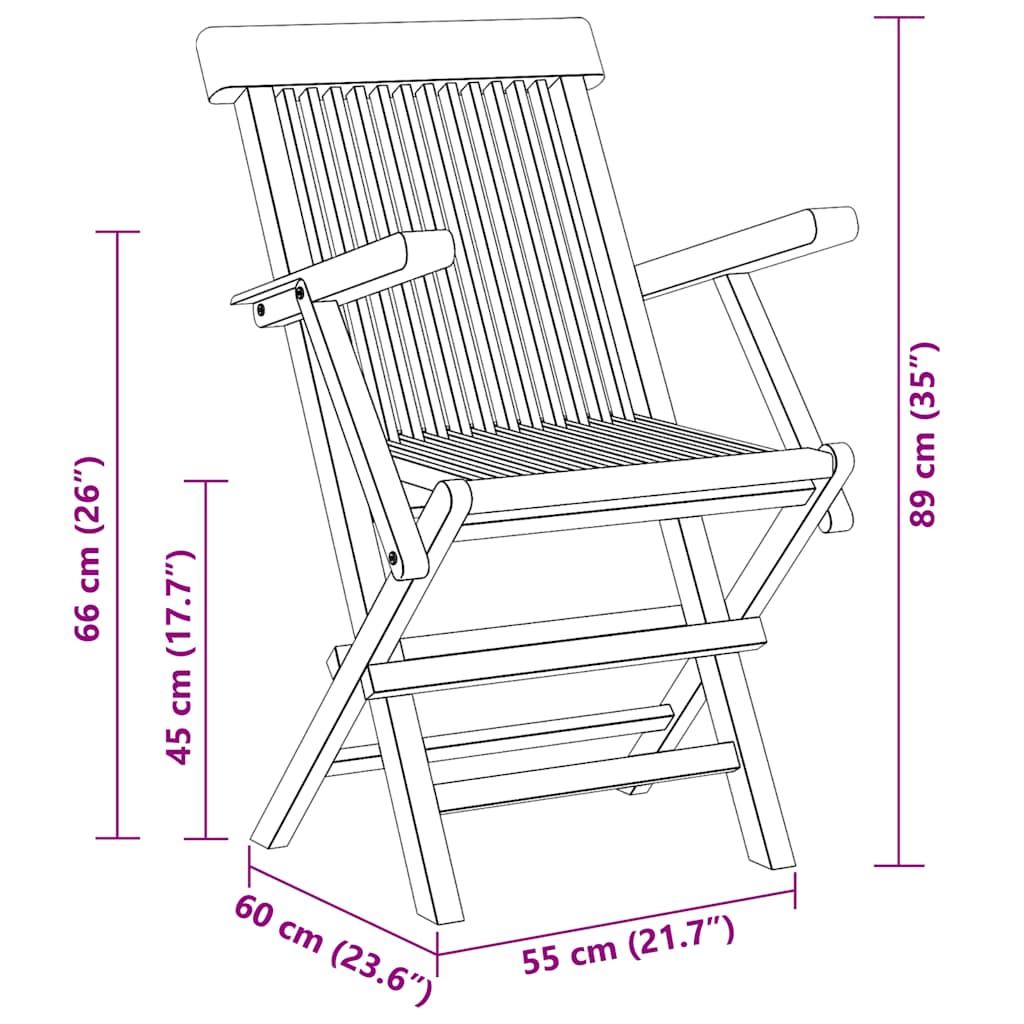 vidaXL Σετ Τραπεζαρίας Εξωτερικού Χώρου 7 τεμ. από Μασίφ Ξύλο Teak