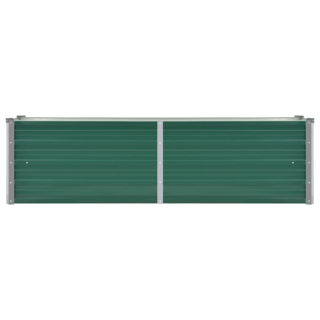 vidaXL Ζαρντινιέρα Υπερυψωμένη Πράσινη 160x40x45 εκ. Γαλβαν. Χάλυβας