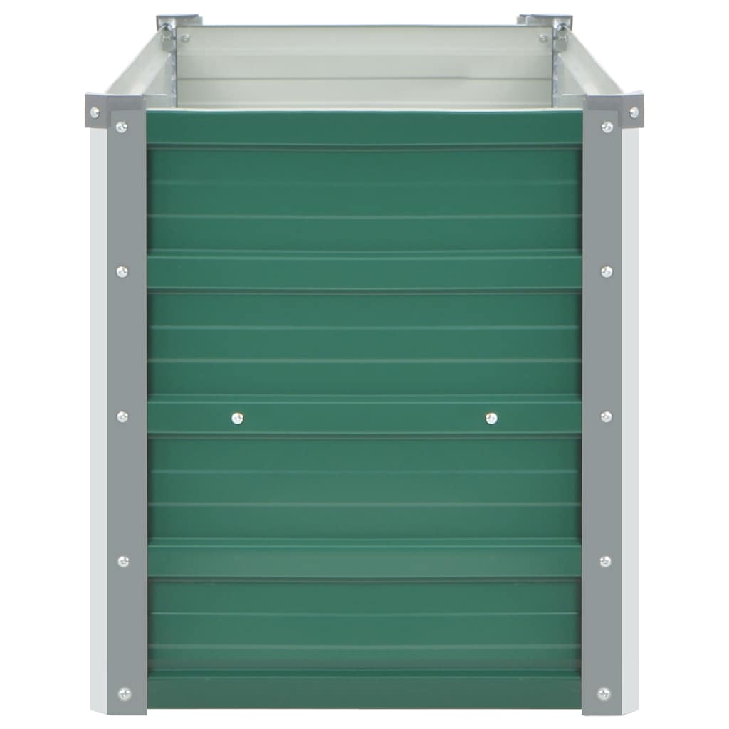 vidaXL Ζαρντινιέρα Υπερυψωμένη Πράσινη 100x40x45 εκ. Γαλβαν. Χάλυβας