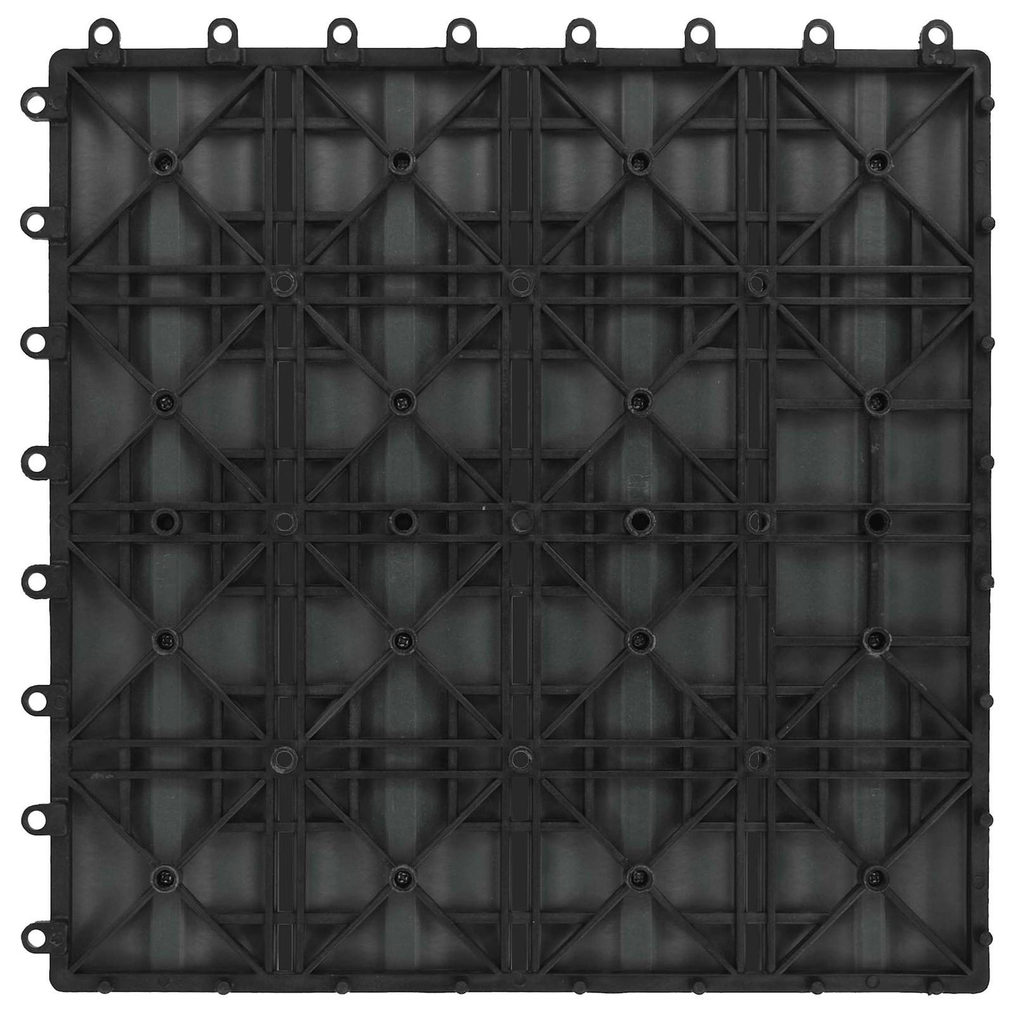 vidaXL Πλάκα Κατασκευής 3D Σχεδίαση 11 pcs Γκρι 30 x 30 cm WPC