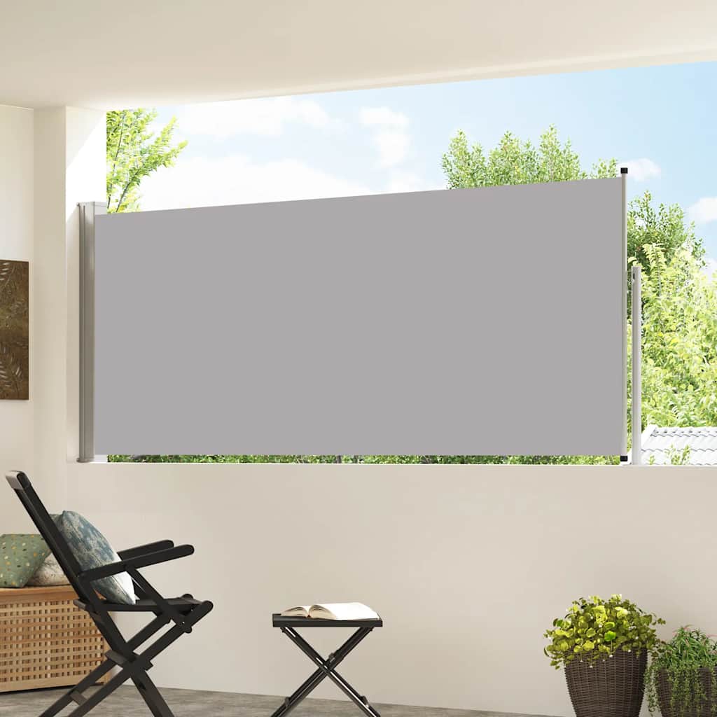 vidaXL Σκίαστρο Πλαϊνό Συρόμενο Γκρι 120 x 300 εκ.