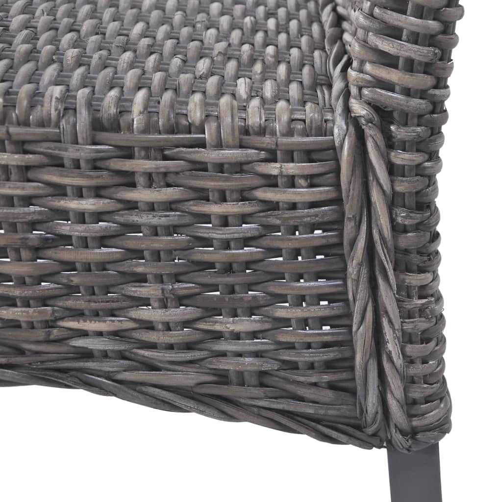 vidaXL Καρέκλες Τραπεζαρίας 6 τεμ. Καφέ από Ρατάν Kubu και Ξύλο Μάνγκο