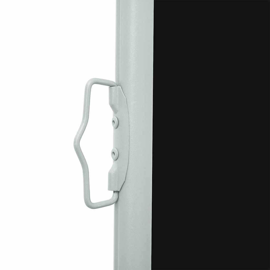 vidaXL Διαχωριστικό Βεράντας Συρόμενο Μαύρο 160 x 500 εκ.
