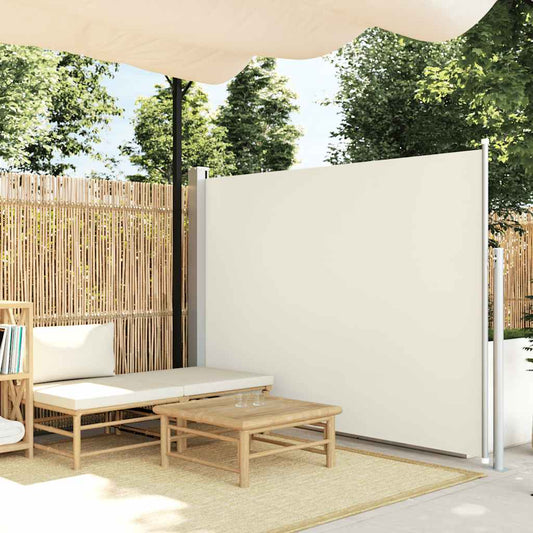 vidaXL Σκίαστρο Πλαϊνό Συρόμενο Κρεμ 160 x 500 εκ.