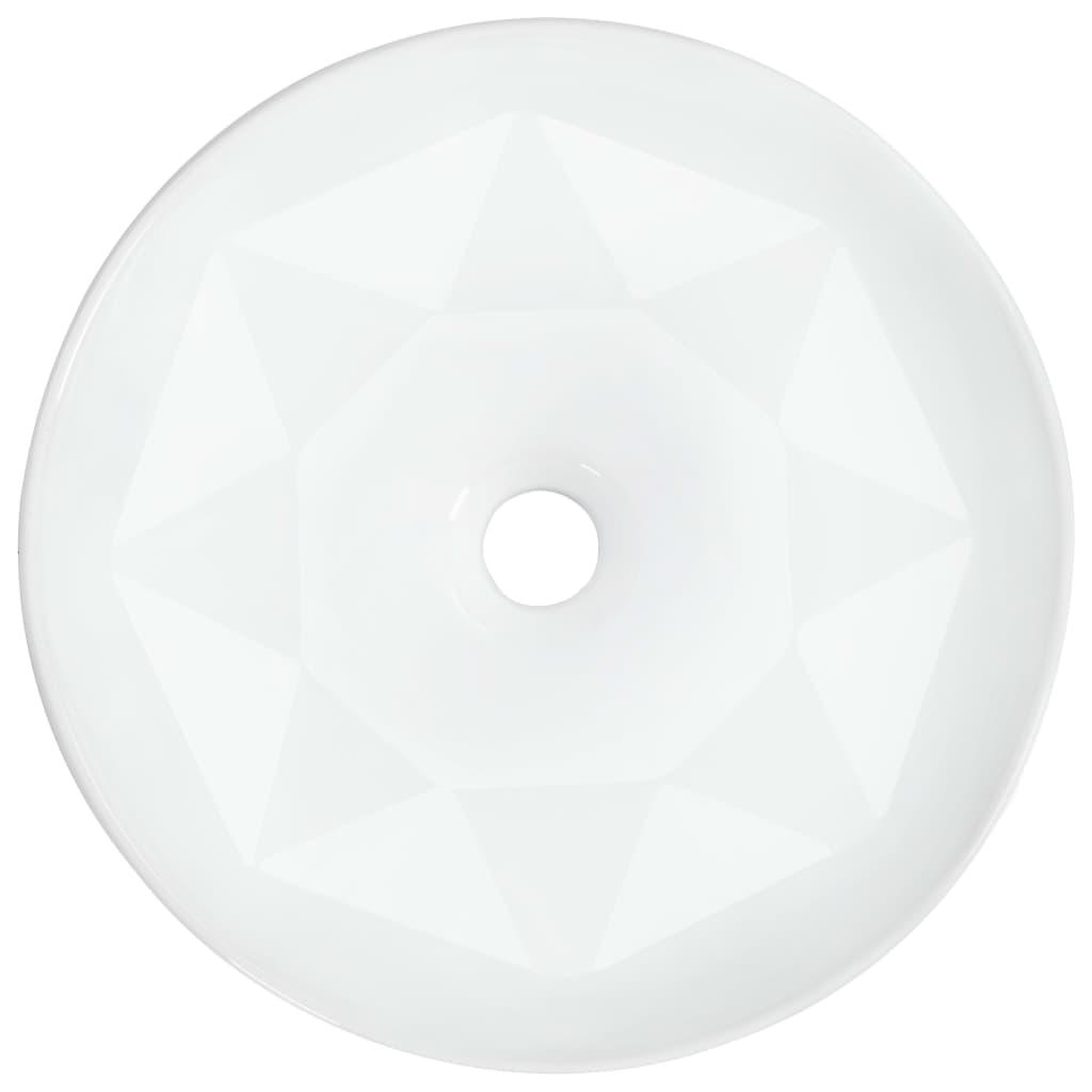 vidaXL Νιπτήρας Λευκός 36 x 14 εκ. Κεραμικός