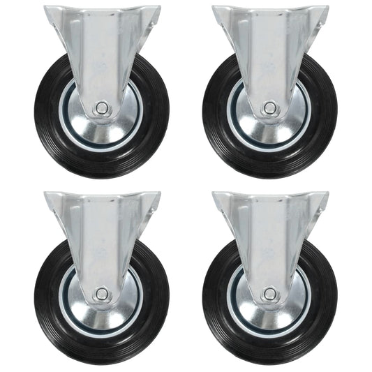 vidaXL Ρόδες Σταθερές 4 τεμ. 160 χιλ.