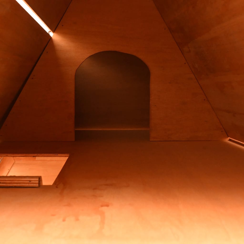 vidaXL Κλουβί Κουνελιών 152x128x108 εκ. από Μασίφ Ξύλο Πεύκου/Ελάτης