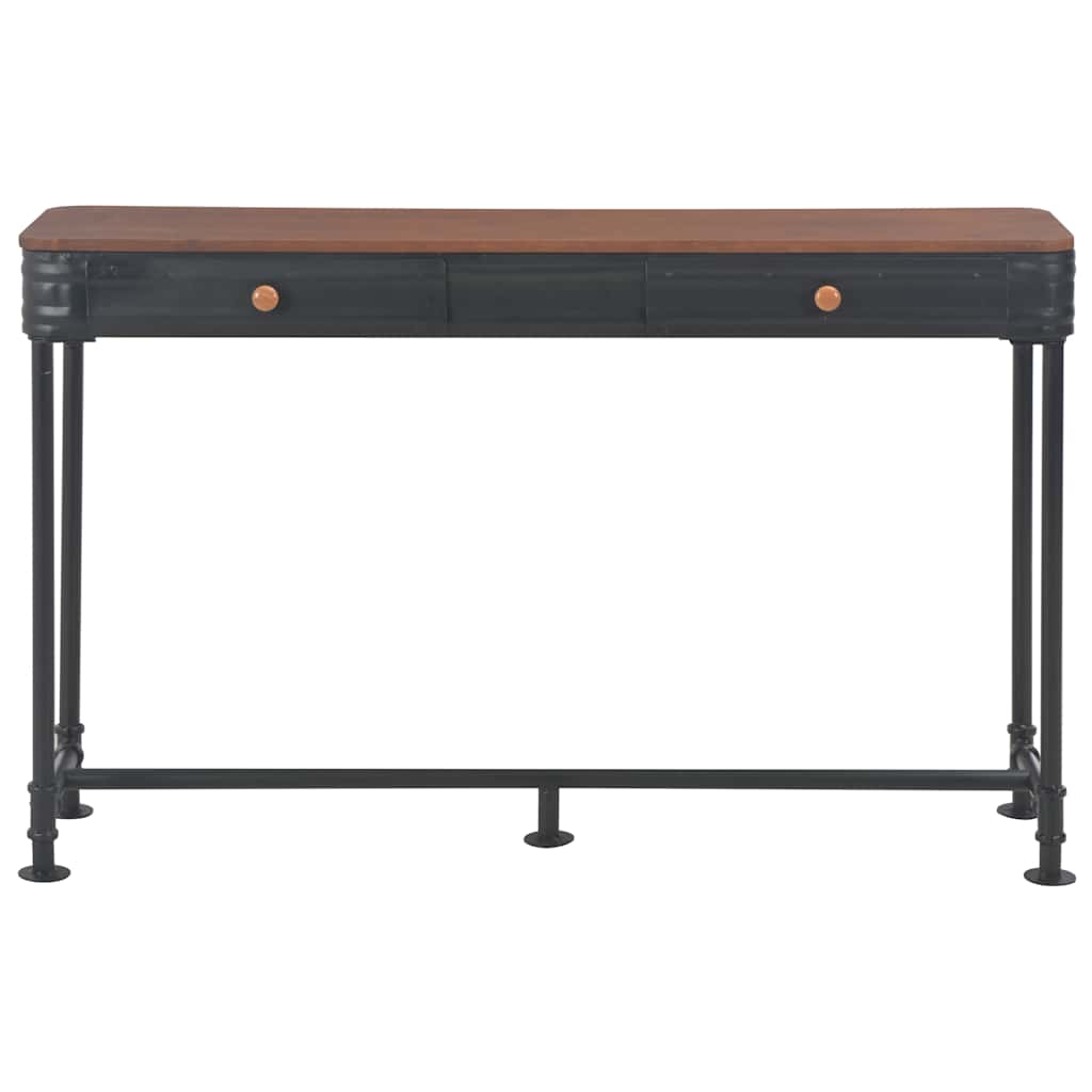 vidaXL Κονσόλα Τραπέζι με 2 Συρτάρια 120x30x75 εκ. Μασίφ Ξύλο Ελάτης