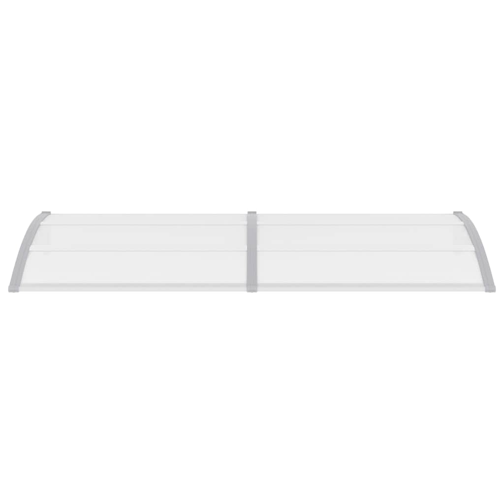 vidaXL Στέγαστρο Πόρτας Γκρι 240 x 100 εκ. Πολυανθρακικό