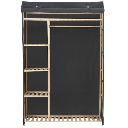 vidaXL Ντουλάπα Γκρι 110 x 40 x 170 εκ. Υφασμάτινη